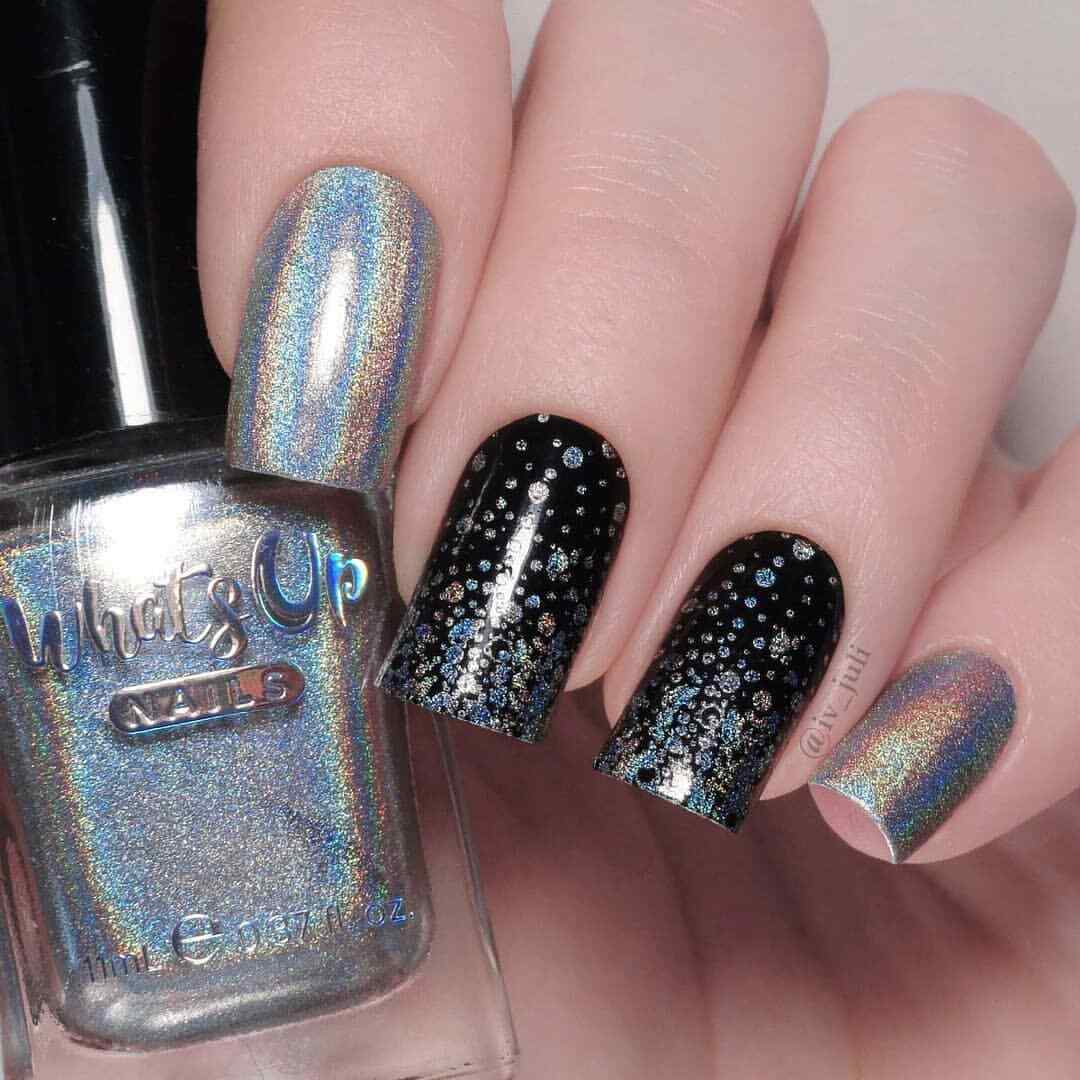 Whats Up Nails – Welcome to Holowood Stamping Polish (Silver Holo), Nail Polish