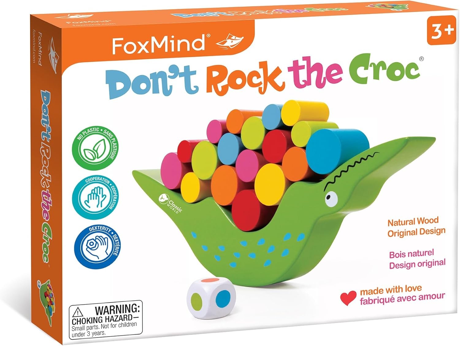 FoxMind Games Don’t Rock The Croc, Toddler Boy Girl Games, Kids One Size