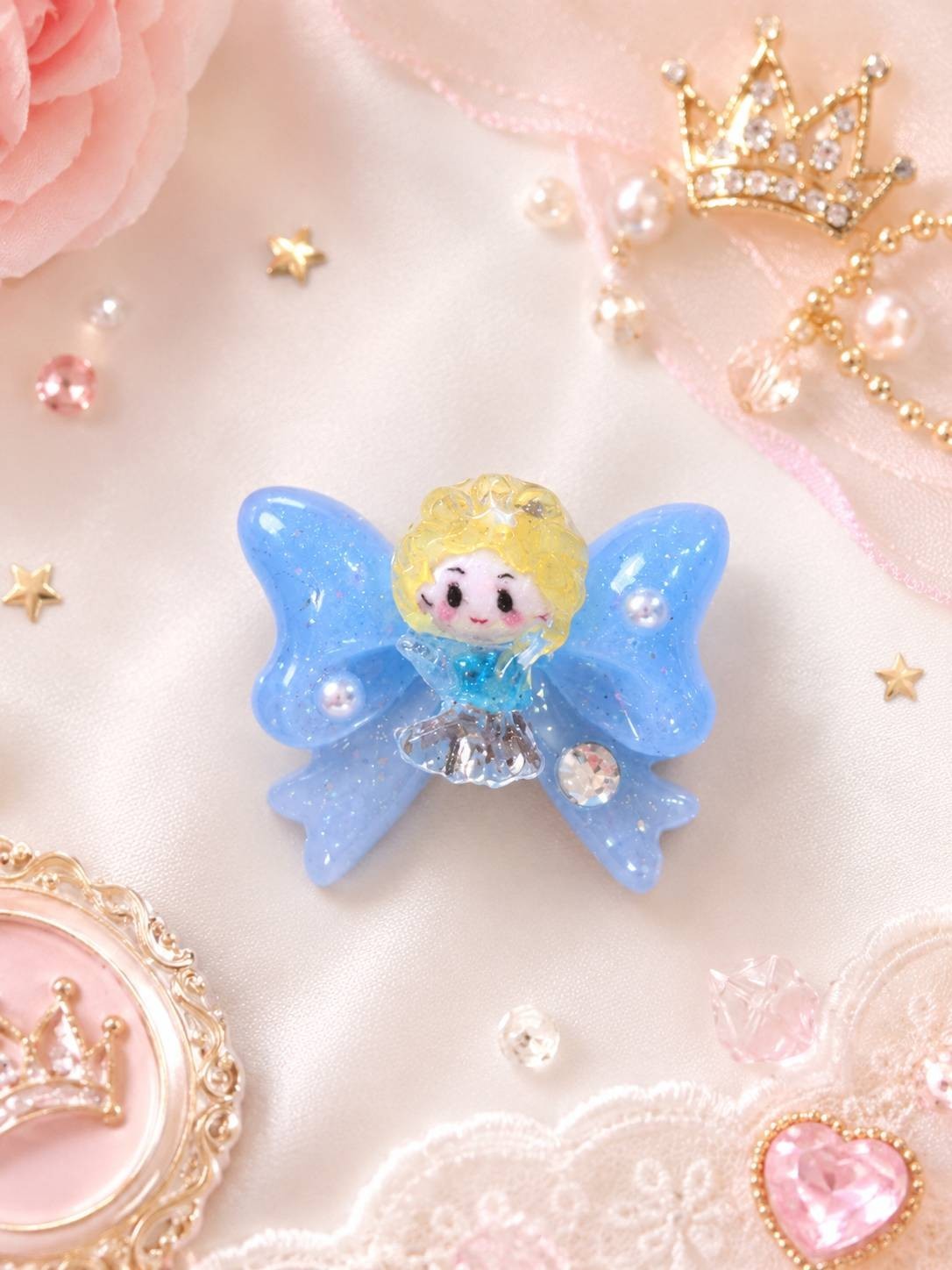 Japanese Handmade Kawaii Heart 3D Resin Nail Charms for Nail Art