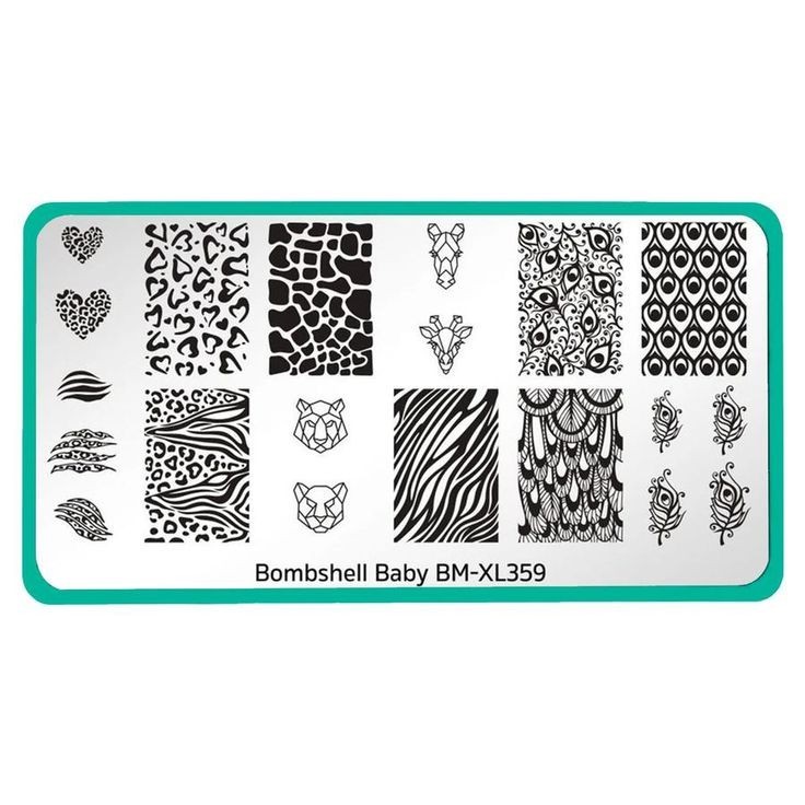 Maniology Nail Stamping Plate – Bombshell Baby BM-XL359