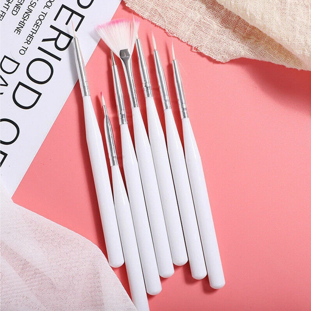 Nail Art Design Dotting Painting Drawing Polish Brush Pen Tools Acrylic 8 PCS US