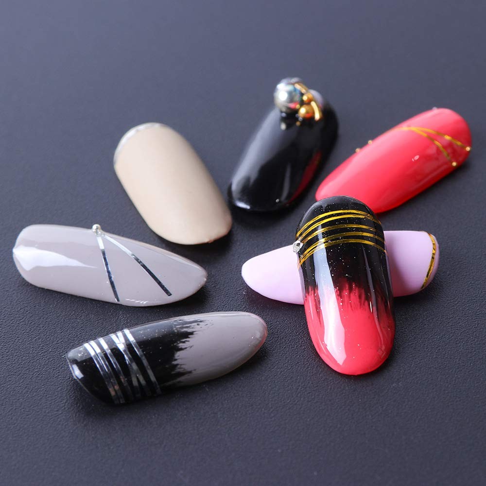 38Pcs Nail Striping Tape Lines Kit With Nail Art Pens Dotting 38Pcs Color Set