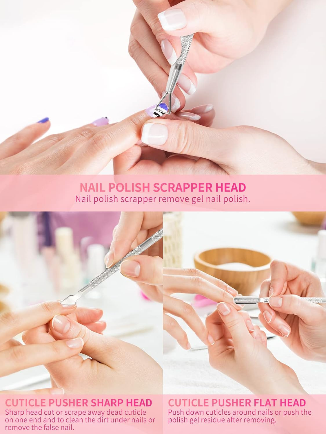 Nail Soaking Bowl, 2PCS Soak off Gel Polish Dip Powder Remover Manicure Bowl wit