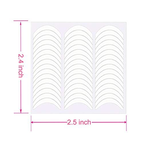 1368 Pieces 3 Designs French Manicure Nail Art Stickers, Self-Adhesive Nail