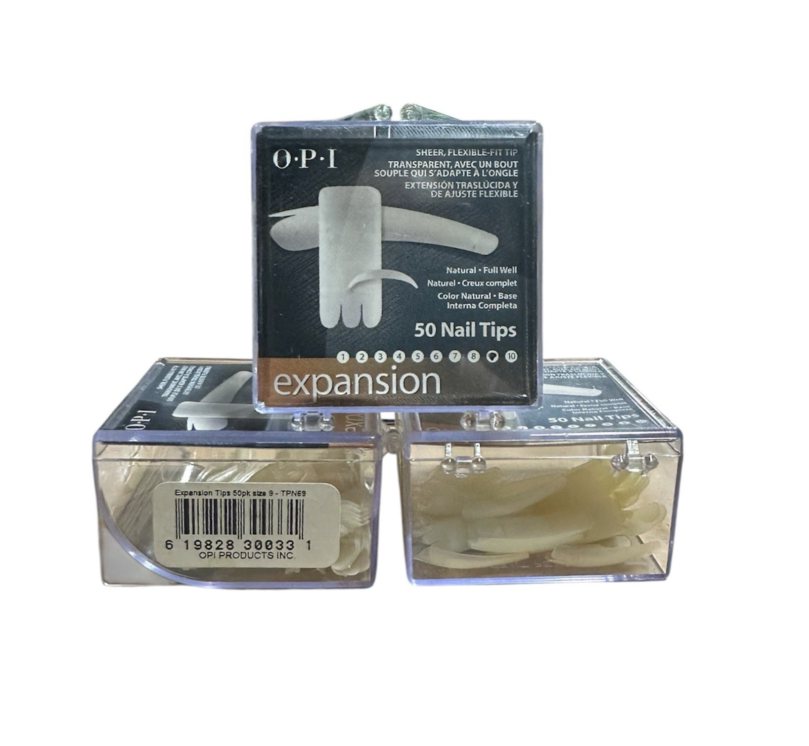 OPI Expansion Sheer – Flexible – Fit Nail Tips – 50 Tips – Natural – Size 9