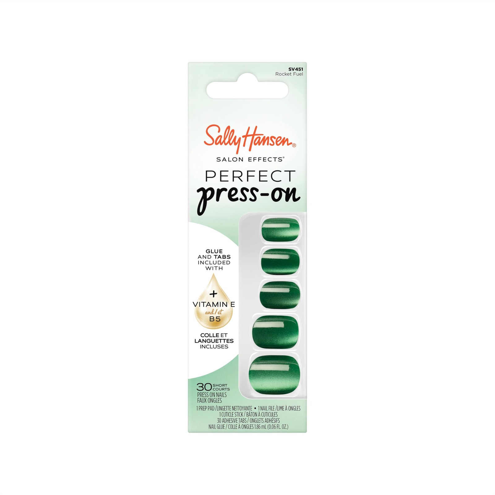 Sally Hansen Salon Effects Perfect Press-On Nails, Rocket Fuel