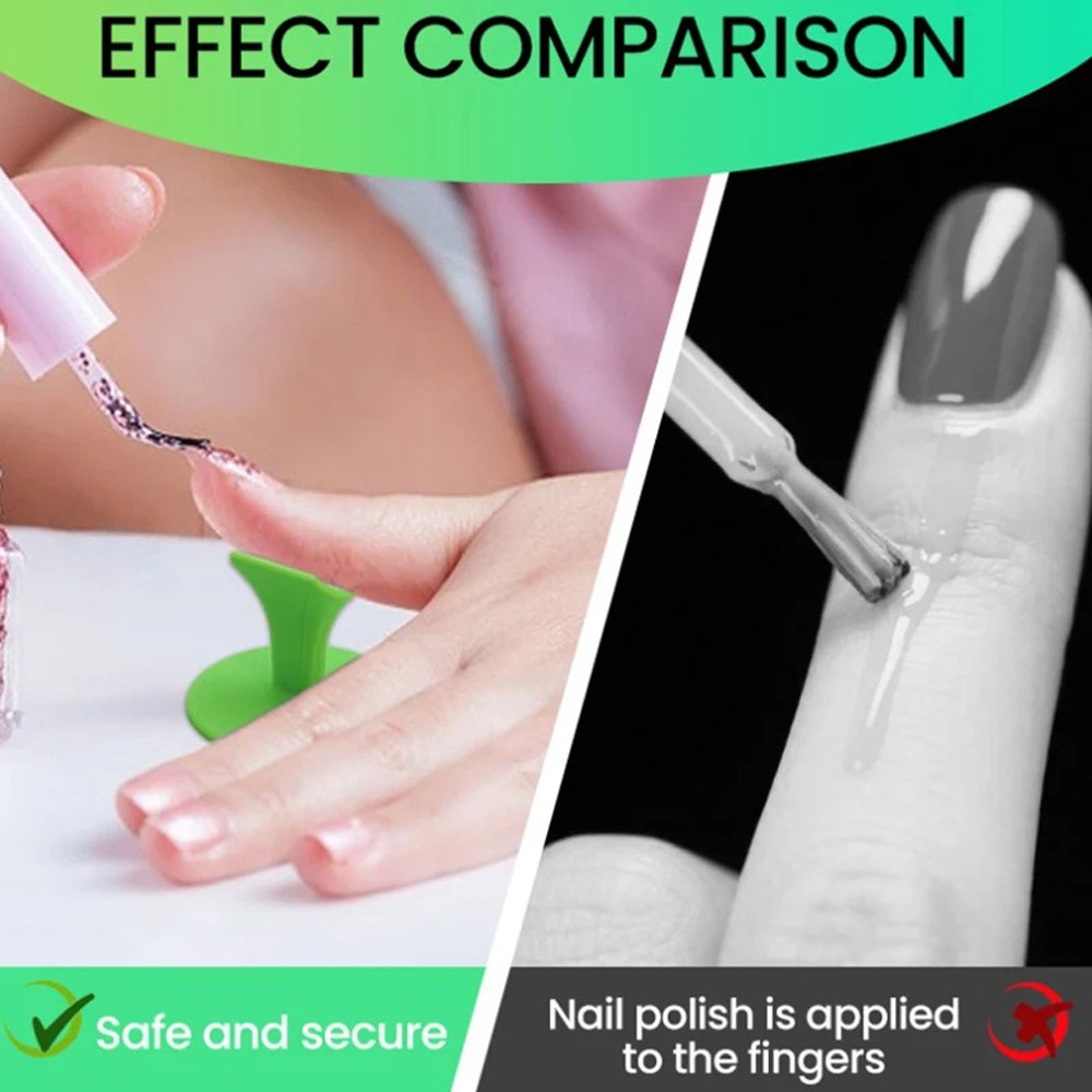 3D Printed Nail Art Steady Holder Compatible with Nail Painting (Finger Support)