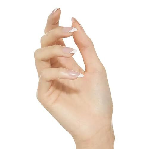 Classy Press On Nails, Nail glue included’, Light 1 Count (Pack of 28) Dashing