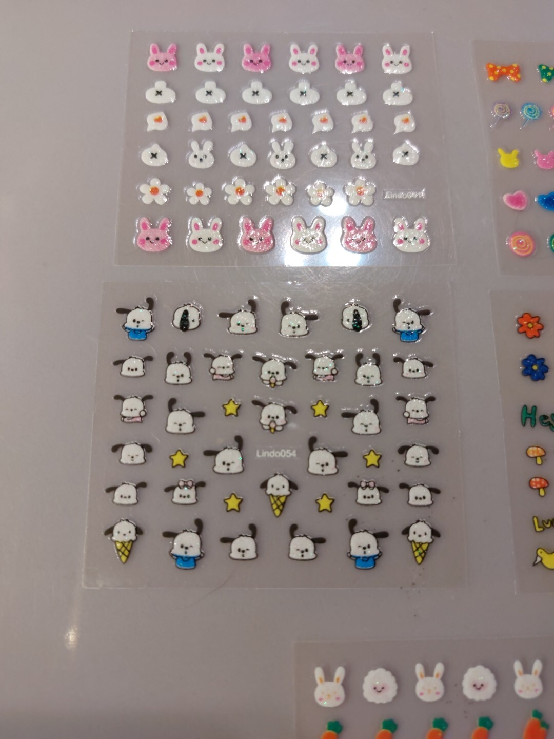 5 X Small Sheets Of Cute Nail Art Stickers (Dn223) New