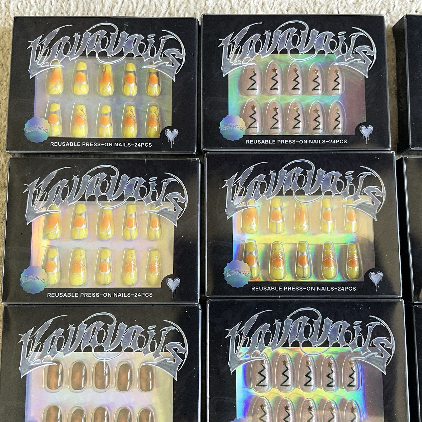 Y2K Style Fake Nails for Parties Salon-Quality Home Manicure VAVAVAILS 16 Sets