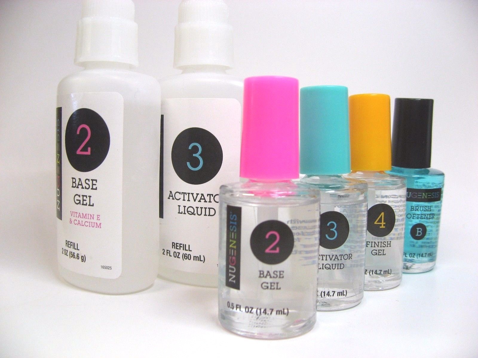 NuGenesis Easy Dip Liquids – STEP 1-4 REFILL 2-5%* 3-8%* 4-12% DISC