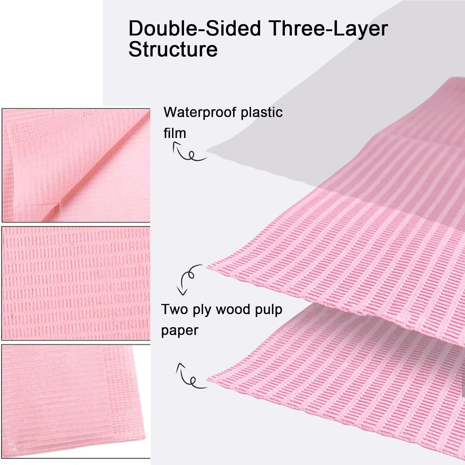 125PCS Disposable Nail Art Table Towels Mat 13″ X 17″ Waterproof 3 Ply Nail Art