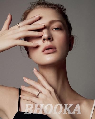 Flowers Press on Nails Short Square Shaped False Nails with Colorful Style 8