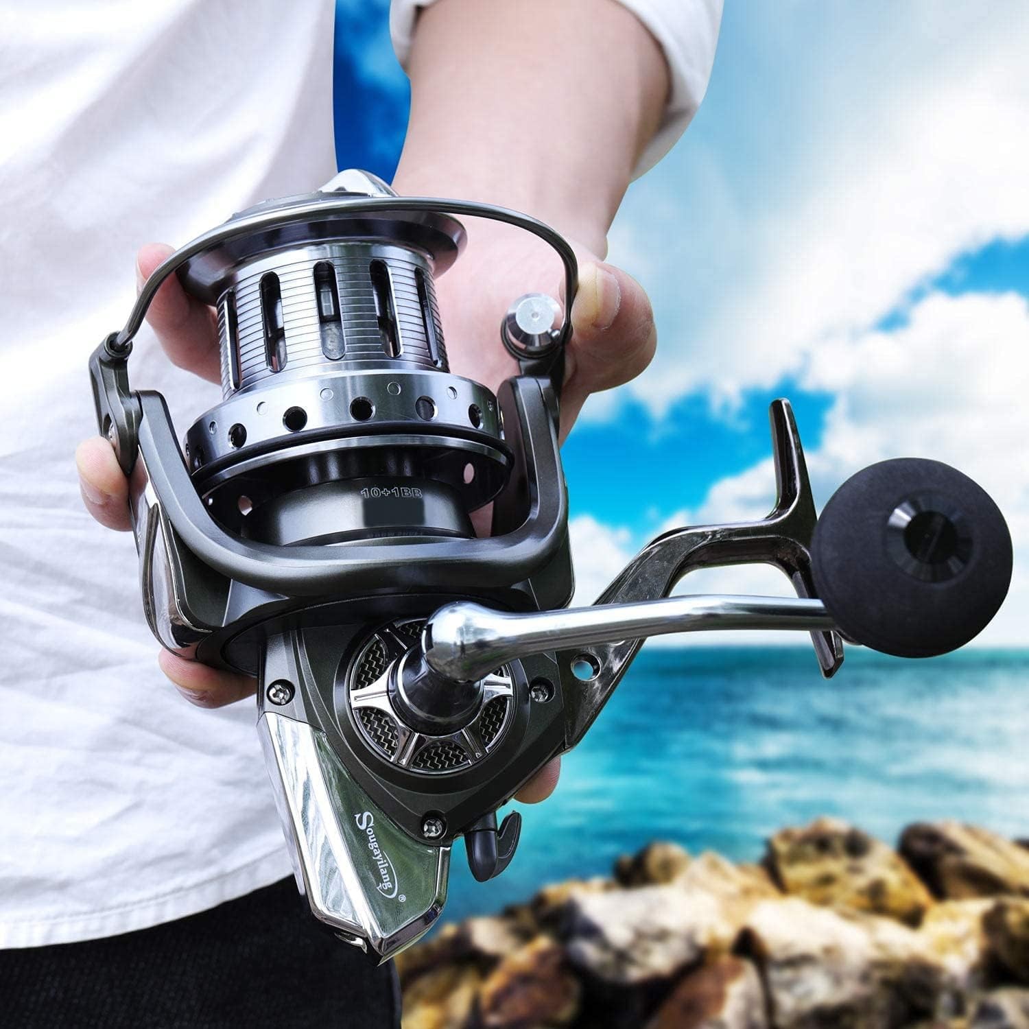 10000 Series Spinning Reels – Ultra Smooth 10+1 BB for Saltwater & Freshwater