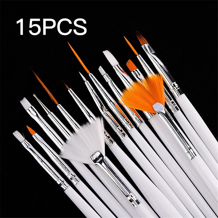 20 Pcs Nail Art Gel Design Pen Painting Polish Brush Dotting Drawing Tools Set