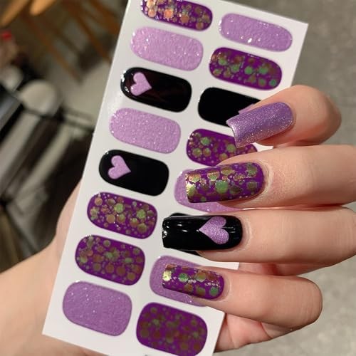 6 Sheets Valentine’s Day Nail Wraps Full Stickers Nail Valentine，6 Sheets