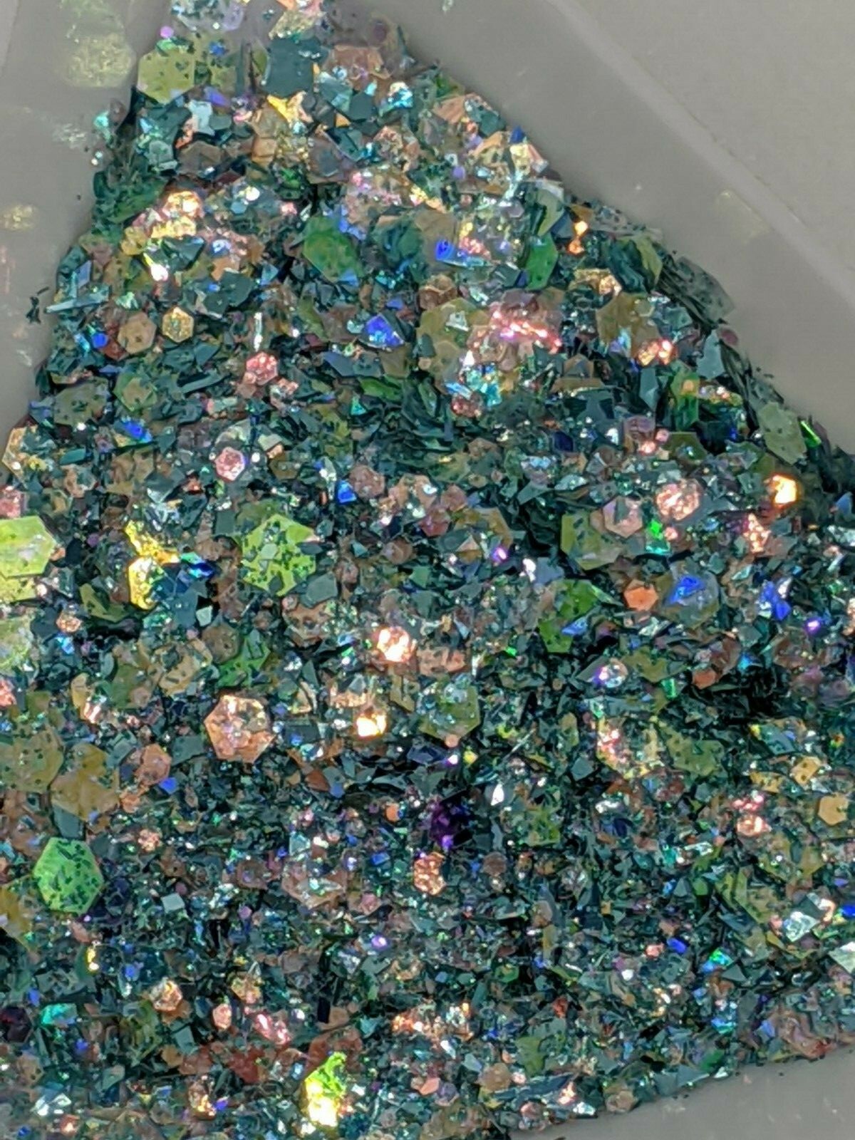 Iridescent & Holographic Glitter Mixes Pink/Blue/Bronze/White Nail Art UK Seller
