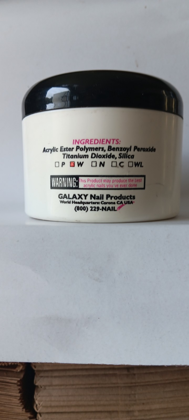 GALAXY Acrylic Fast Set WHITE 8oz Acrylic Nail Powder FREE Shipping (RARE HTF)
