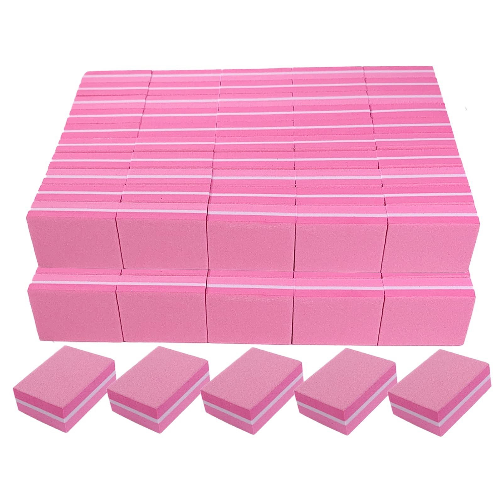Nail Buffers (100 Pack), Mini Buffer Block Nail File for Acrylic and Natural …