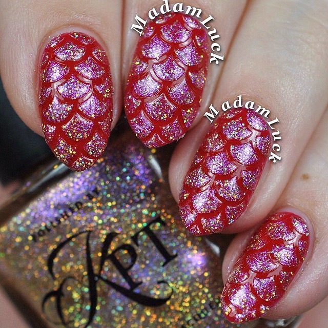 Scales mermaid stencils, scale stickers for nail art, nail vinyls