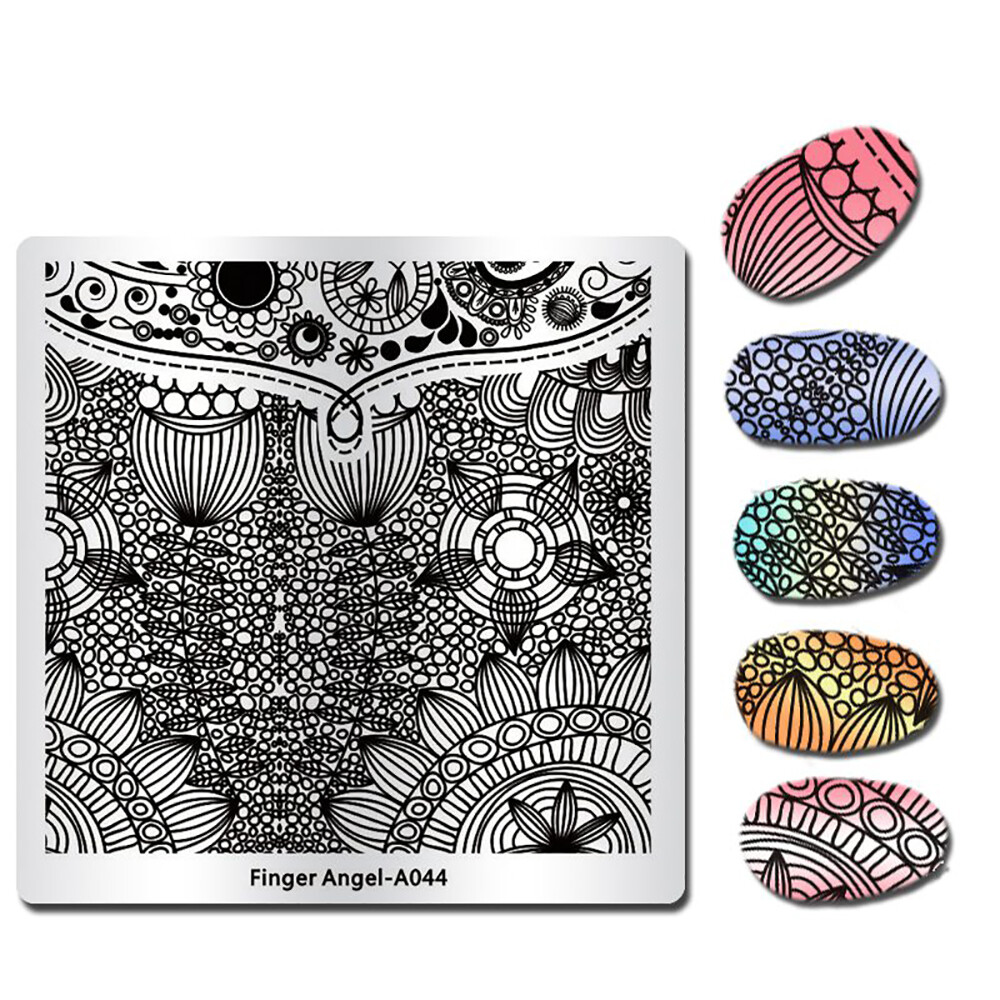 Stamping Nail Art Plate Custom New Fashion Design Template Finger Angel