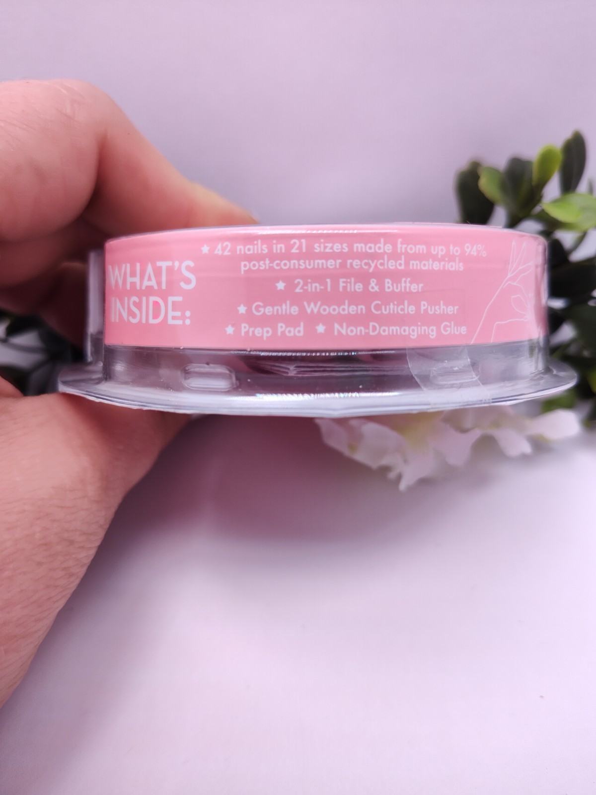 Olive & June press on nails Almond Medium Blush Aura 14day See Pictures Of Pckg