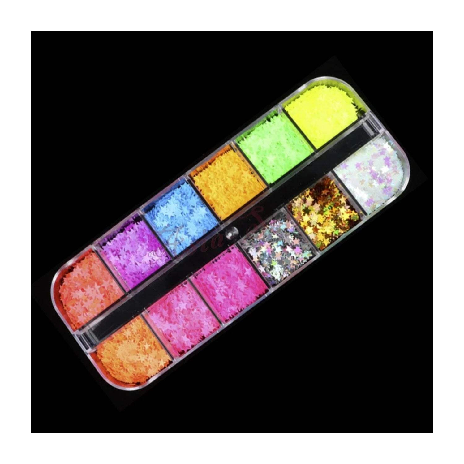 Holographic Nail Paillette Fruit Heart Butterfly Mirror Slices Nail Art Sequins