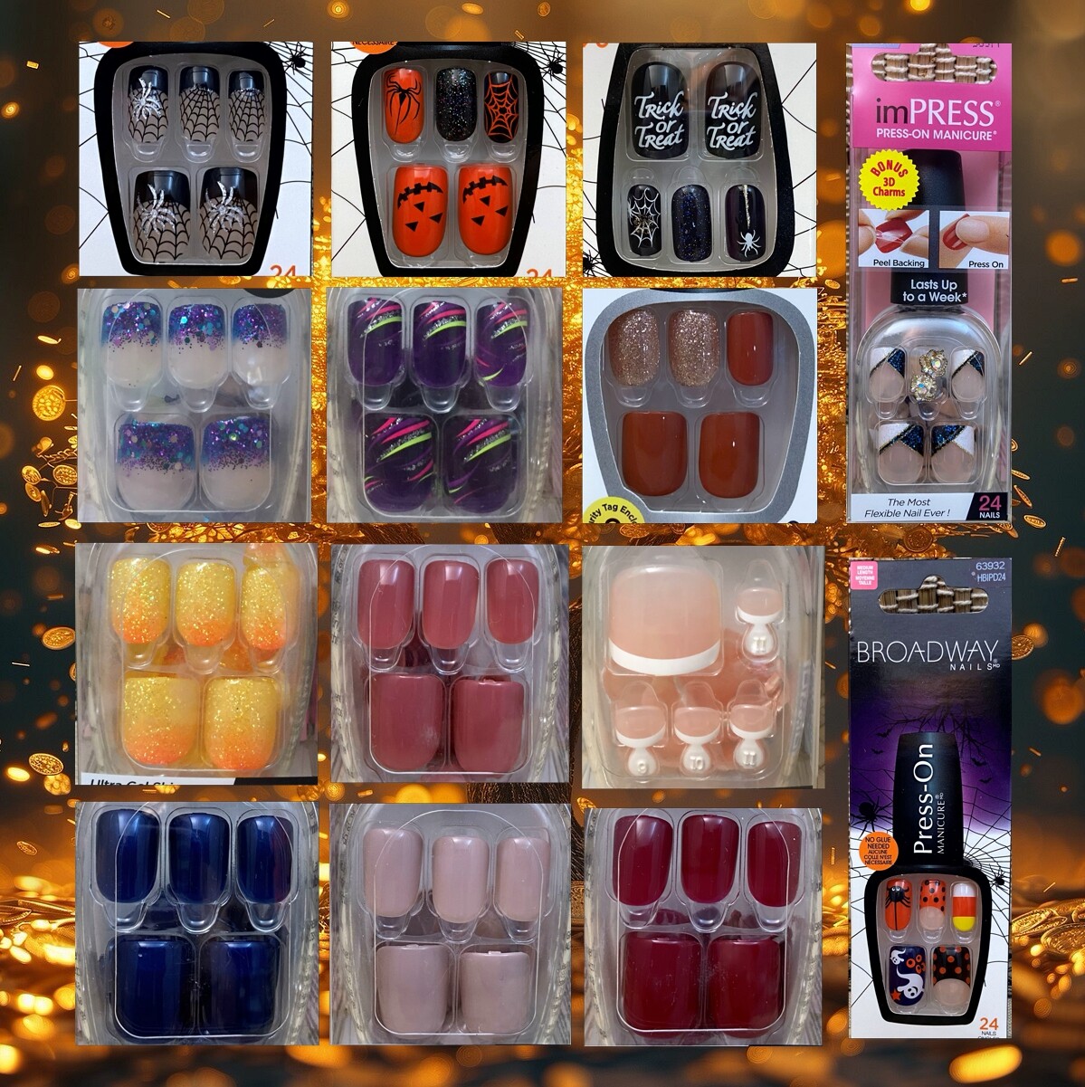 Kiss/Broadway imPress press-on manicure pedicure nails. Quantity discounts.