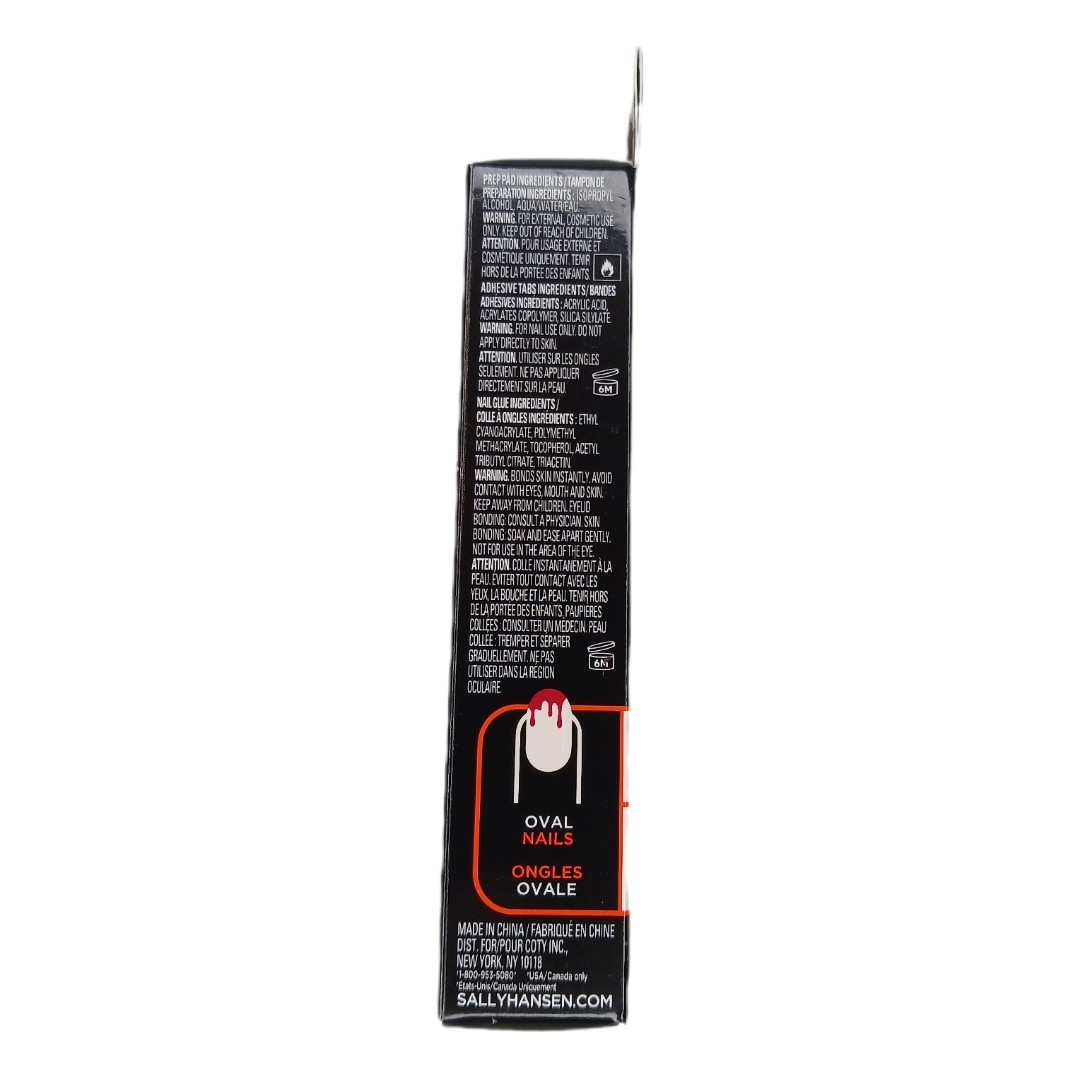 Sally Hansen Plas-mania Press On Halloween Oval Nails Salon Effects Gothic