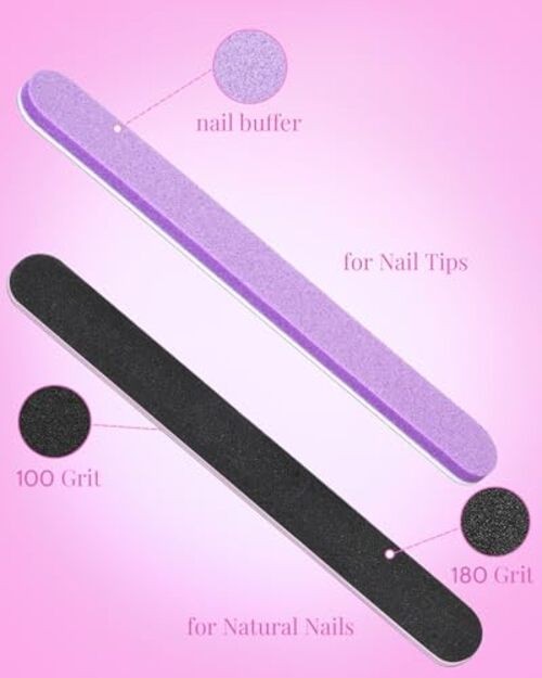 480 Pcs Extra Short Almond Nail Tips, Half Extra Short Almond Square Nails