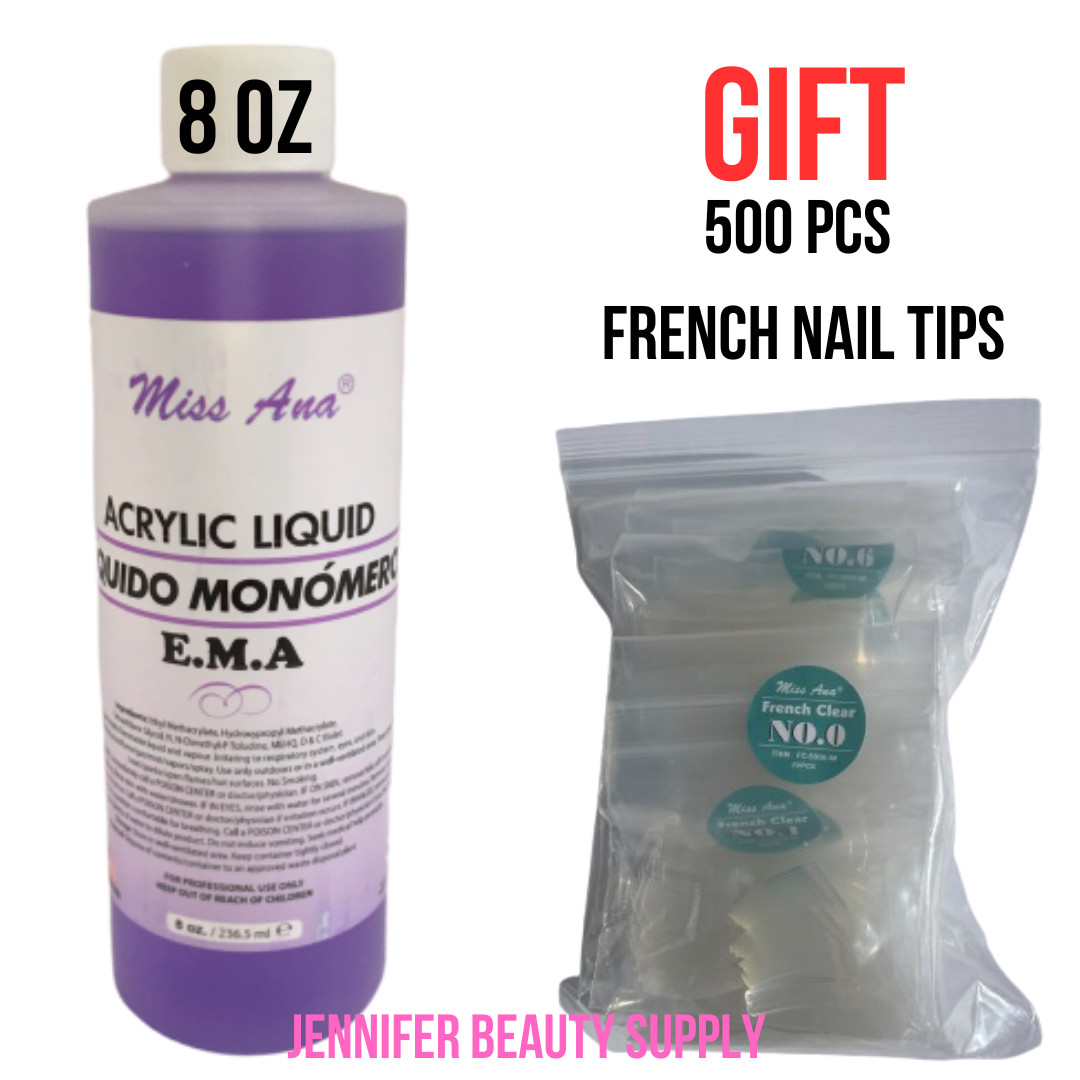 EMA ACRYLIC LIQUID MONOMER PROFESSIONAL ACRYLIC NAIL SYSTEM 8 OZ | US SELL