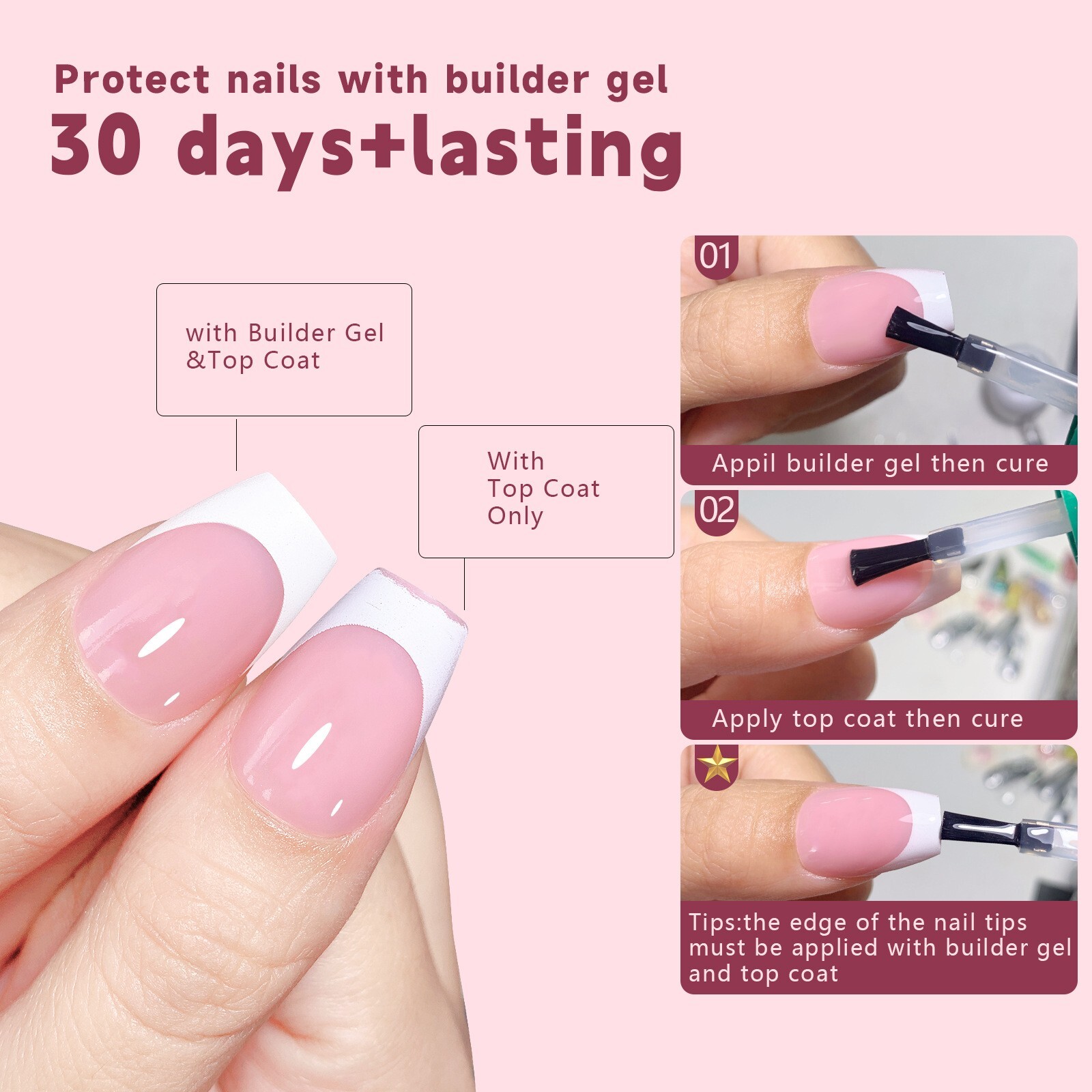 Soft Gel False Nails French Press on Nails For Nail Art Tips Decoration Manicure