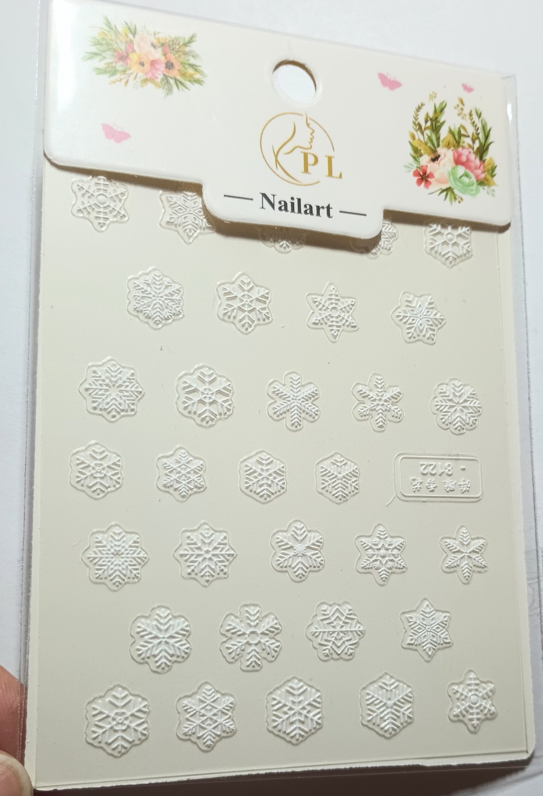 5D Embossed Art Nails Face Phone Stickers Women Girls Nail Art Decoration DIY