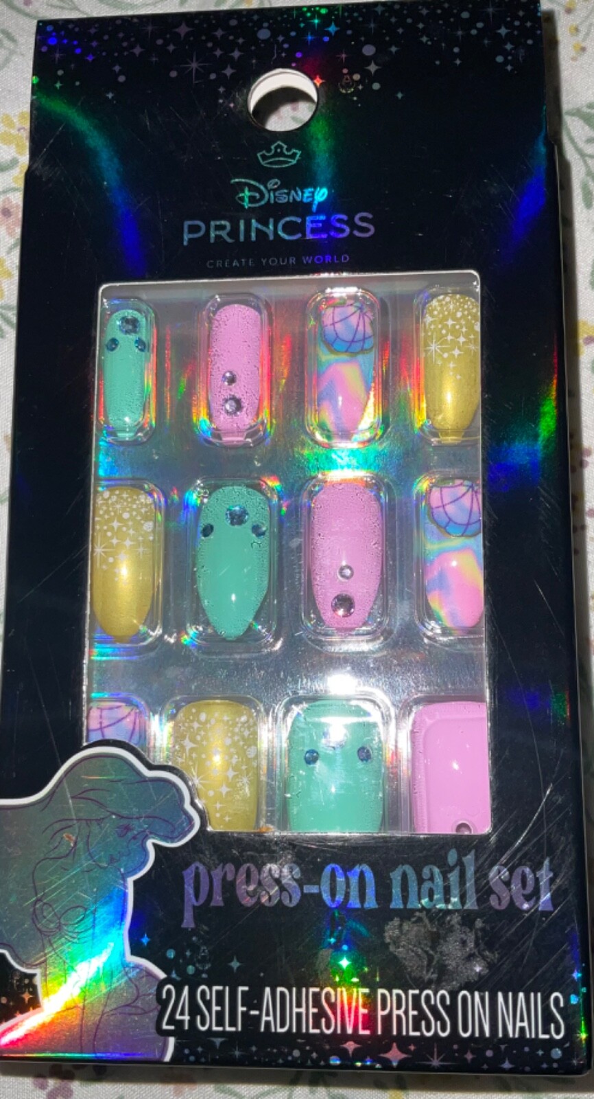 Lot of 10 Packs Disney Princess Press-on Nails 24 each pack – New
