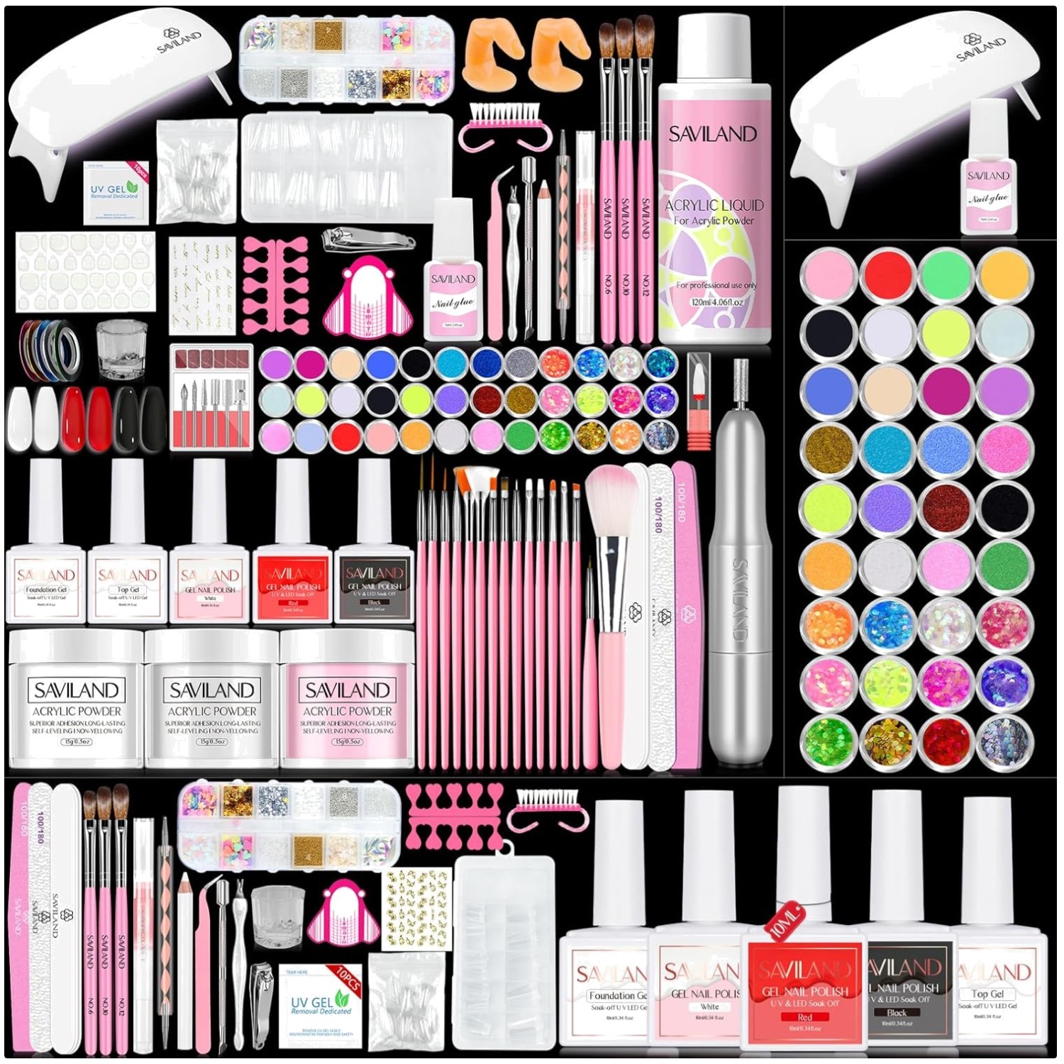 Nail Kit Set for Beginners with Practice Finger