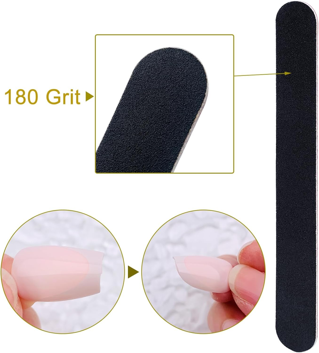 Nail File Profal Double Sided 100/180 Grit Nail Files Emery