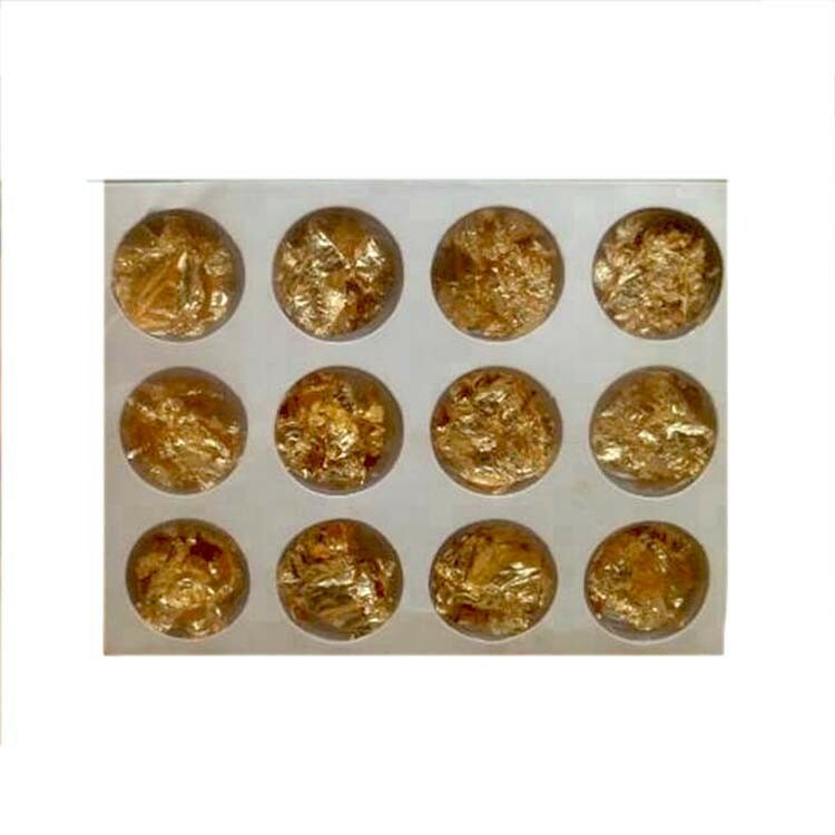 12 PACK FOIL NAIL ART SET, NAIL PAILETTE FOR DECORATION FLAKE GOLD/SILVER