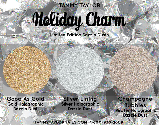 LIMITED – Tammy Taylor – HOLIDAY CHARM Dazzle Dust 1/8oz/4gr – Pick Color
