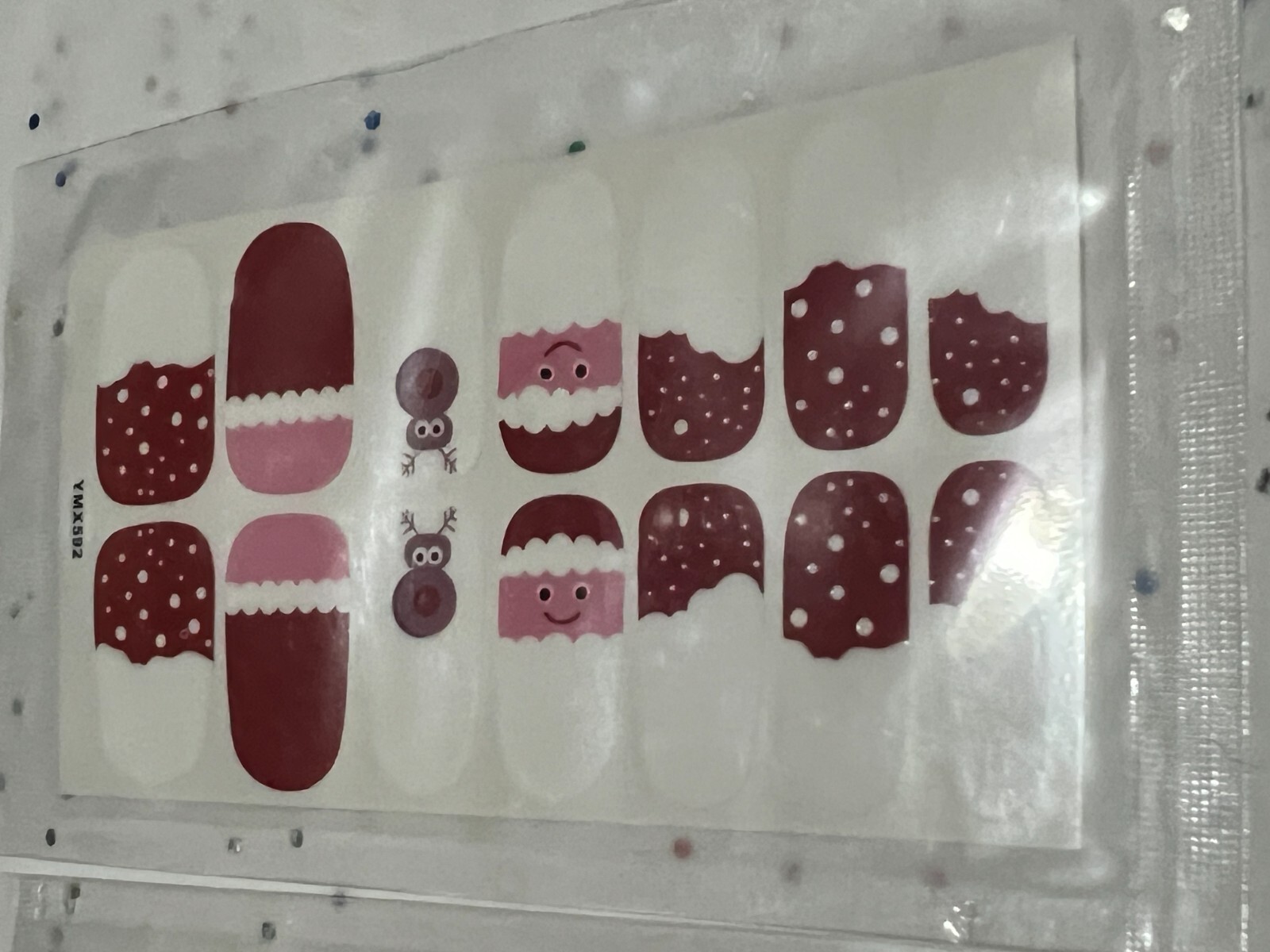 2 SETS – Unbranded Nail Wraps Stickers Mani-pedicure Self Stick – Santa, Winter