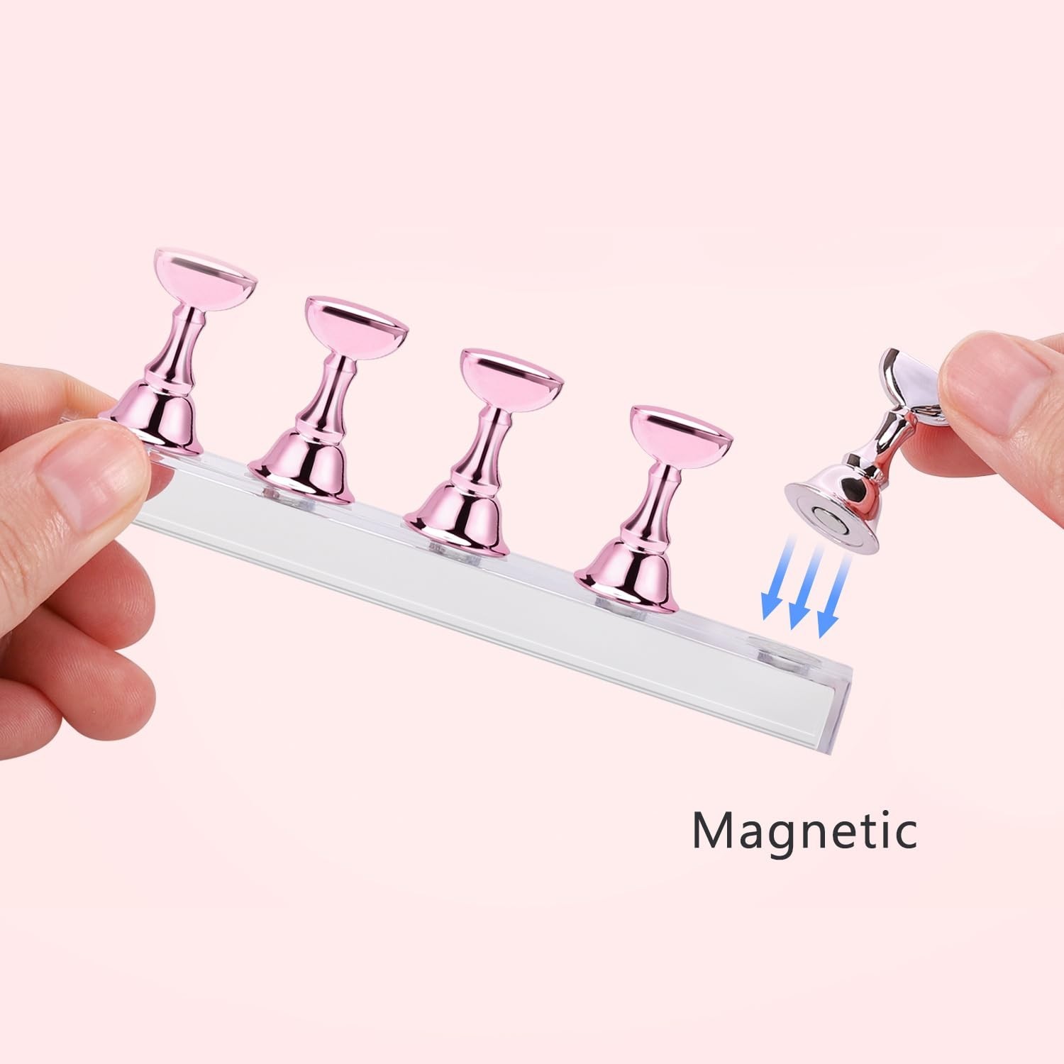 Nail Stand Acrylic Nail Art Display Stand Practice Nail Holder for Painting N…