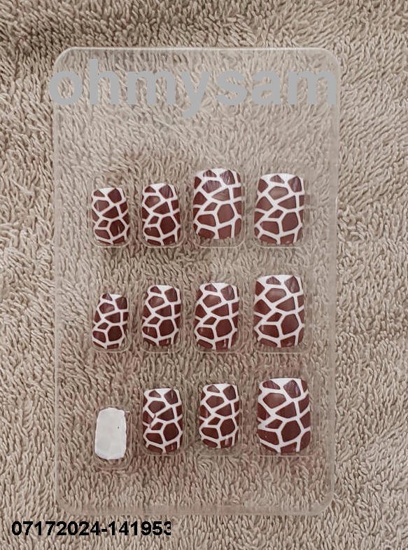 CLOSEOUT 6×12 NEW SET ARTIFICIAL NAIL TIPS MULTI COLOR /ANIMAL FULL SIZE