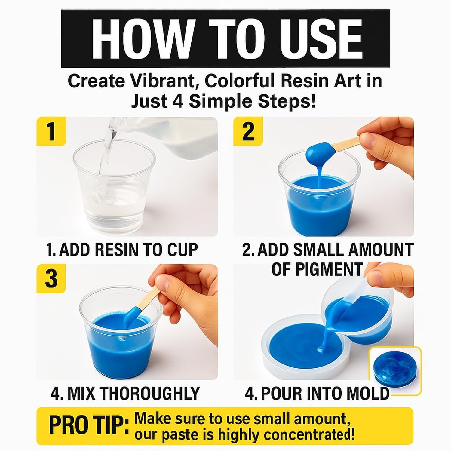 BALTIC DAY 24 Colors Epoxy Resin Pigment Paste Set – 20g Each, Highly Conc
