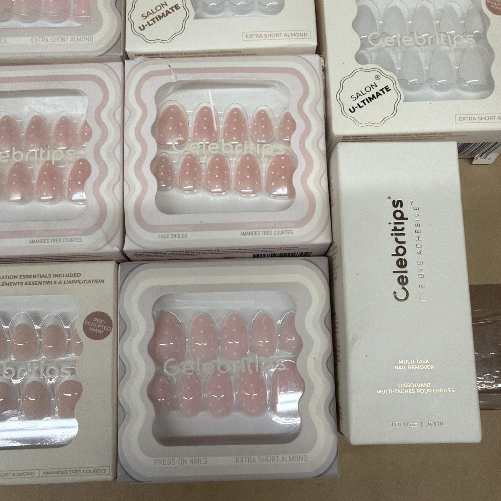 Celebritips Press On Nails Extra Short Almond Set Of 10