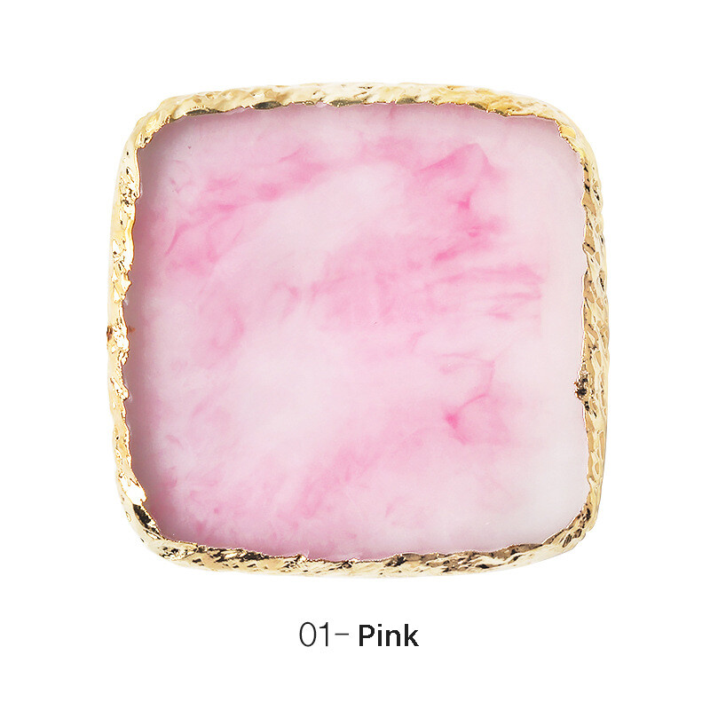 Natural Resin Stone Color Square Palette Gel Polish Display Nail Art Tool CHOOSE