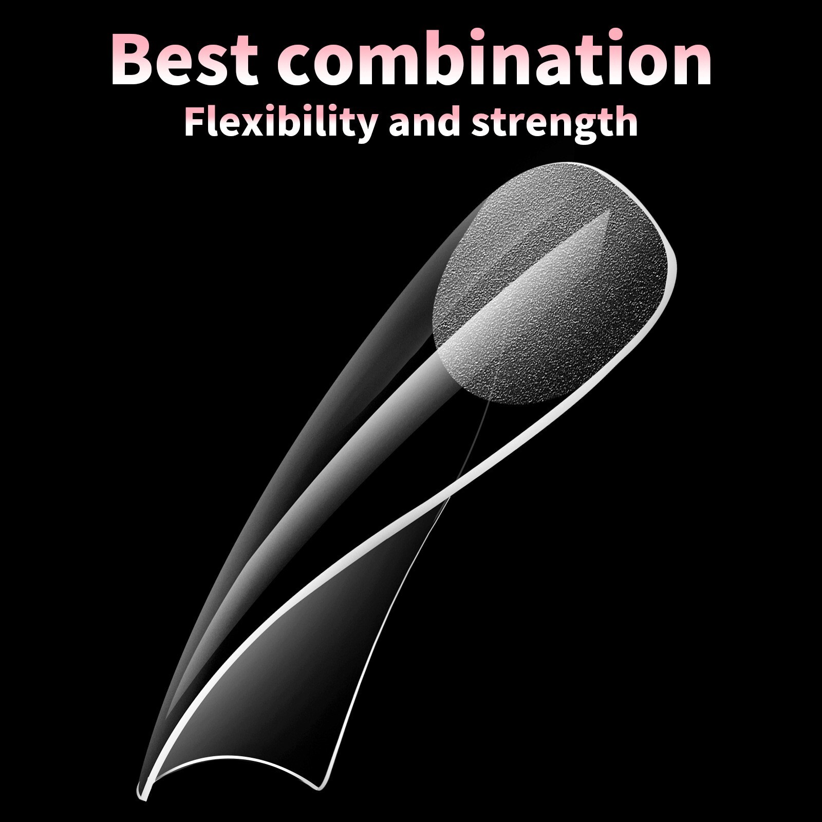 240 Pcs XXL Half Matte Extensions Nail Tips Square Coffin Soft Gel Tips Clear