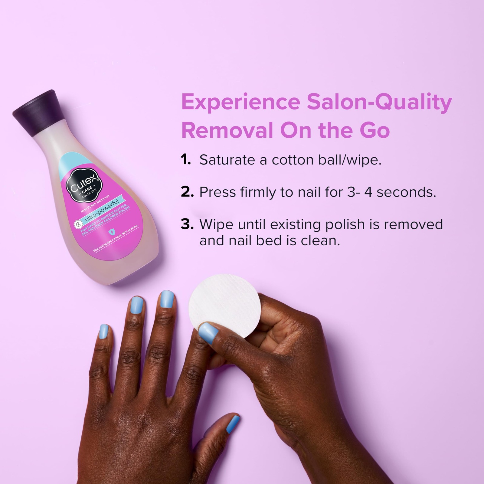 Cutex Gel Nail Polish Remover, 6.76 Fl Oz (Pack of 1), Cucumber Fragrance