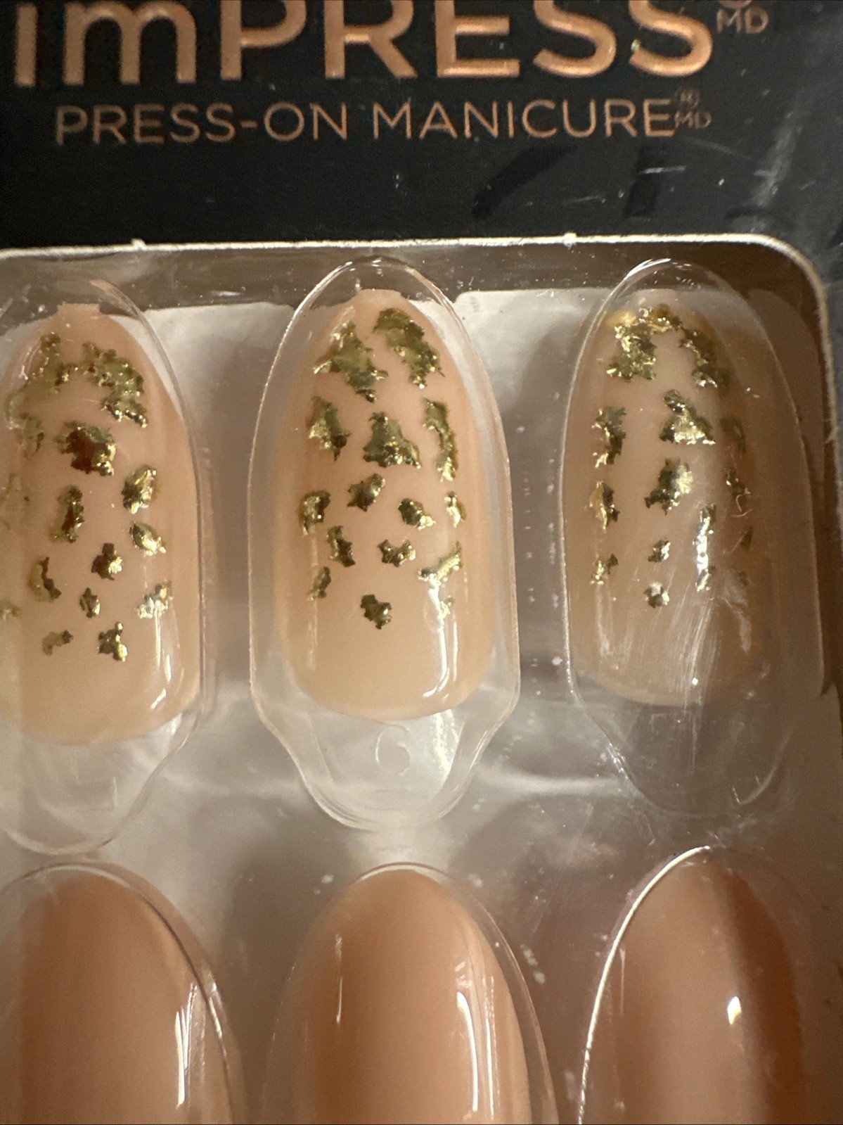 ImPress Limited Edition Tom Bachik Press On Nails Mix & Mingle 30 Pieces Gold