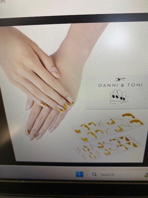 3 SETS DANNI and TONI Gel Nail Strips Gilded Waves, French Caribbean, Amazing