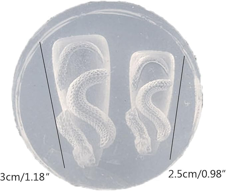 Dragon Silicone Nail Carving Moulds Snake Stamping Stencils Nail Art Epoxy Resin