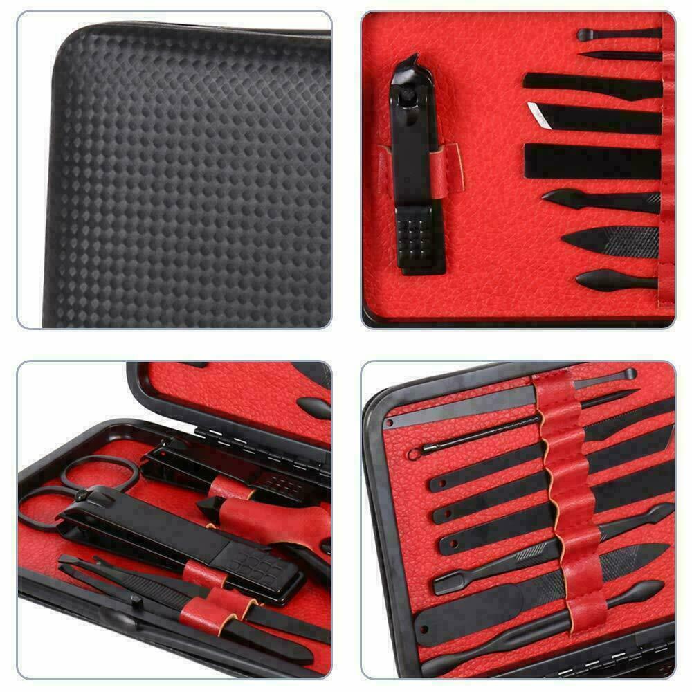 Men Women Manicure Pedicure Set Finger Toe Nail Clippers Scissors Grooming Kit